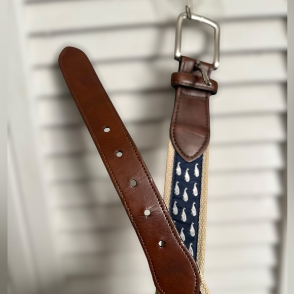 Men's whale 🐳 Tan and Brown Belt - Picture 2 of 8